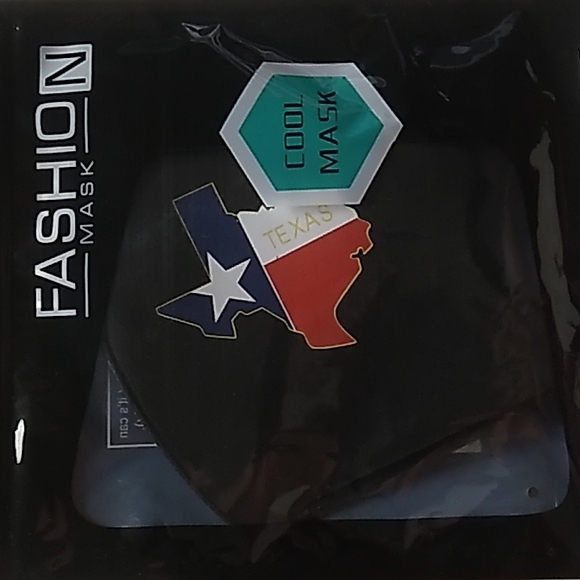 Texas Mask Non Medical in Black, Red, Blue & White with ear loops Brand new - Picture 1 of 3